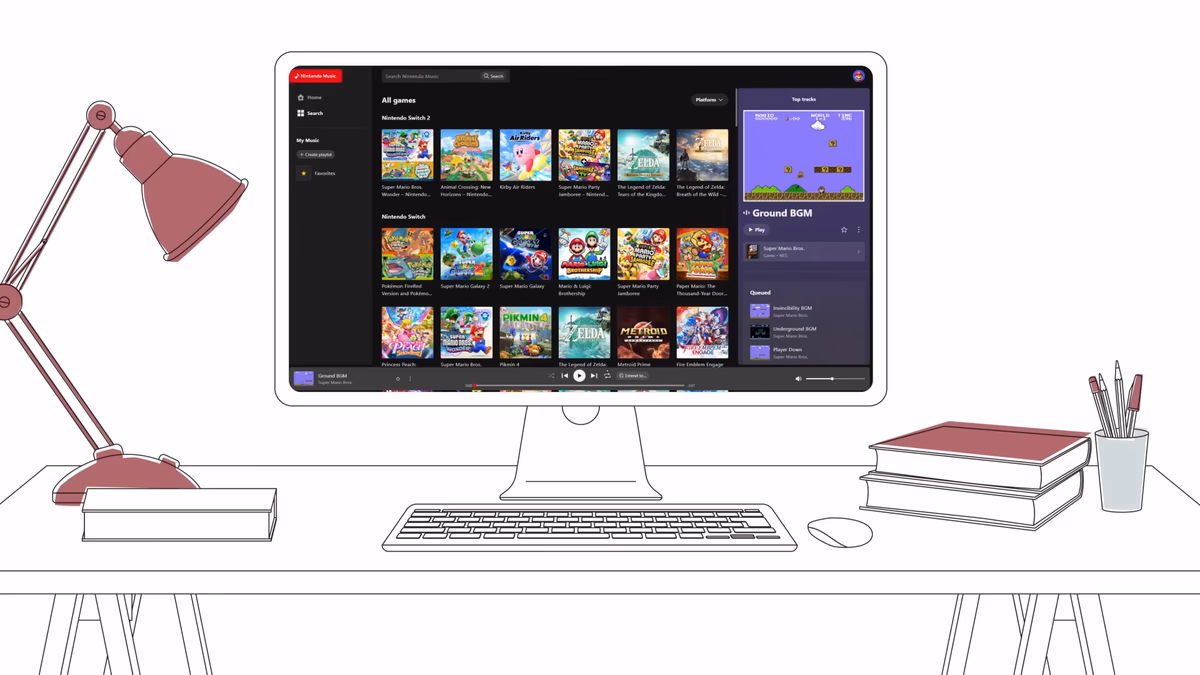 Nintendo Music Expands: Mario Kart World Soundtrack & Web Player Arrive
